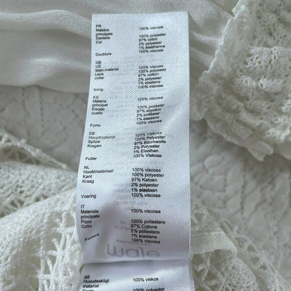 Maje Lava Embroidered Lace Top in Ecru Woman's Sz 1 (US Sz S) NWT - Picture 7 of 11